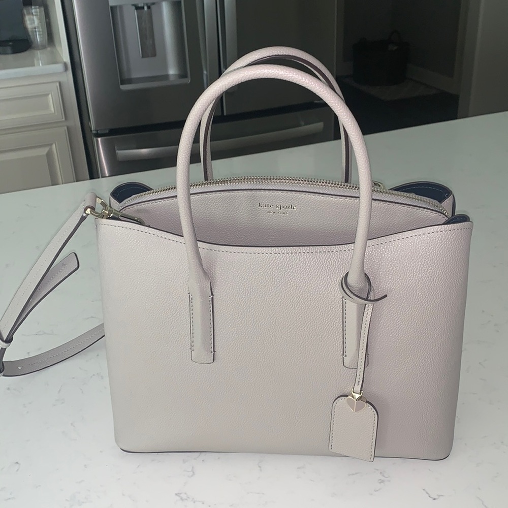 Lightly used in perfect condition. Large grey Margaux satchel. Originally $358